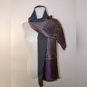 Vintage Christian Dior Silk/Wool Double Sided Scarf